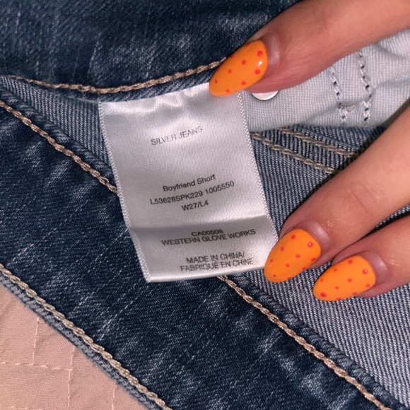 Silver Jeans Co. Boyfriend Short with Lacing detail - Picture 4 of 4